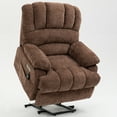 thumbnail image 1 of Trustyue Power Lift Recliner with Heating and Massage, USB and Type-C Ports, Chenille Brown, 1 of 7