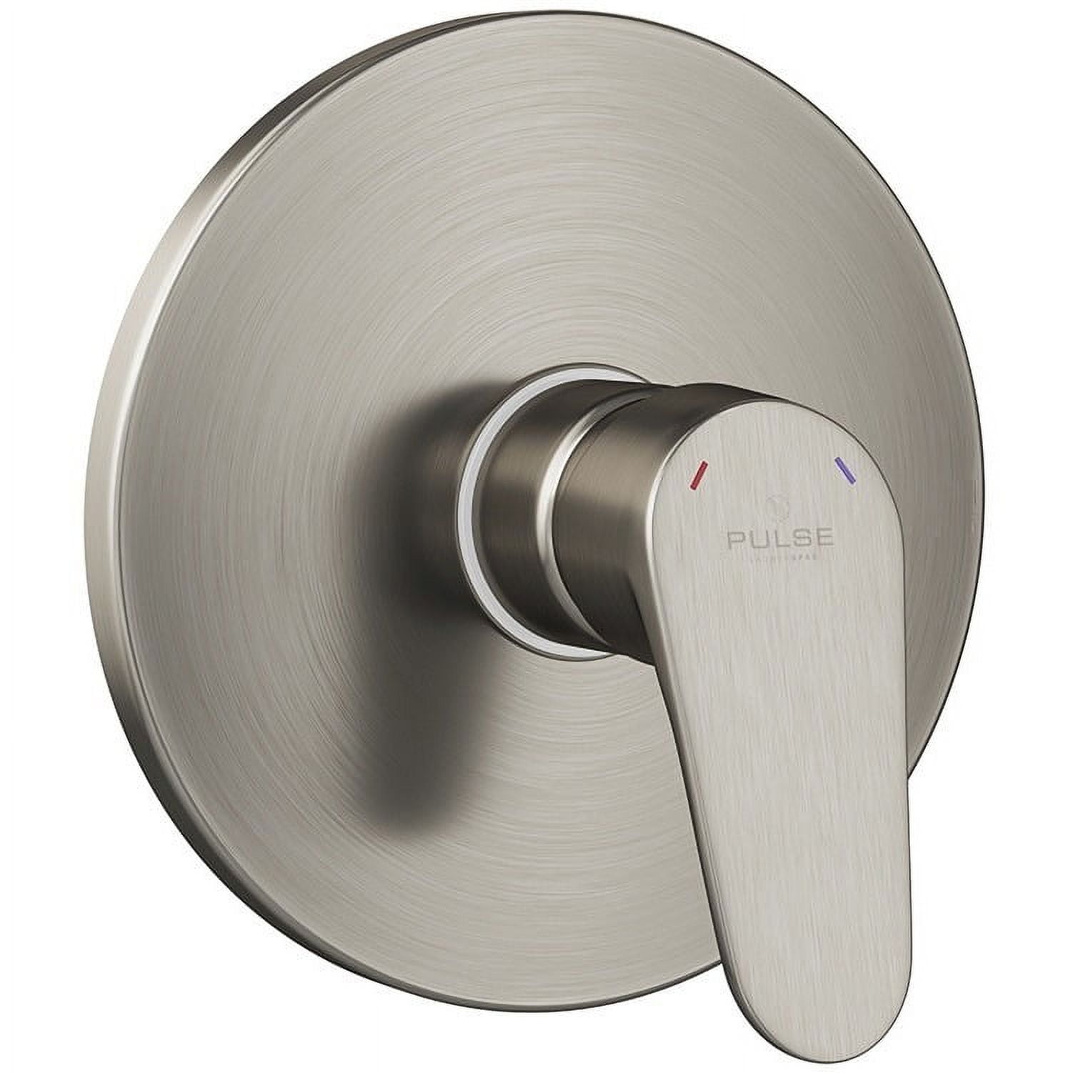 Brushed Nickel Lever Shower Valve with Safety Stop