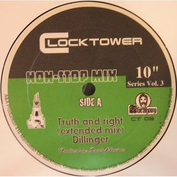 Dillinger Truth And Right (10") (Vinyl Record) 10" Single