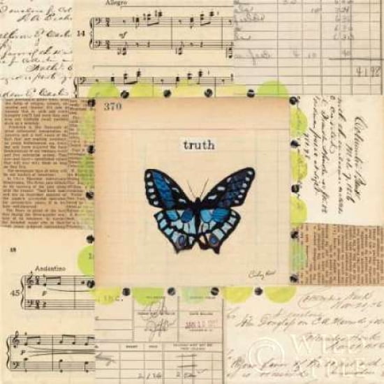 Truth Butterfly Canvas Art - Courtney Prahl (24 x 24)