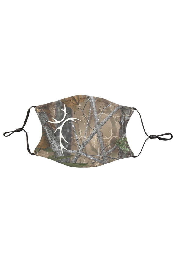 Truth Hunter Antler Cross Camo One Size Cloth Fabric Fashion Face Covering Mask