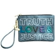 thumbnail image 1 of Truth Love & Justice Wonder Woman Superhero Denim Clutch, 1 of 4