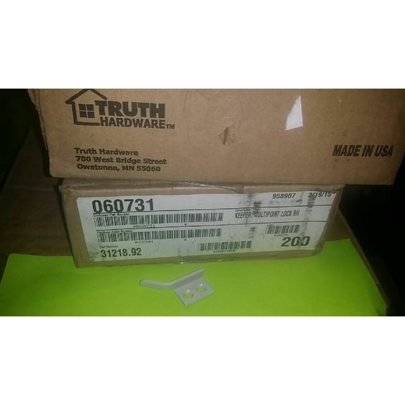 Truth Window Hardware Multi-Point Right Hand Lock Keeper (50 CT)