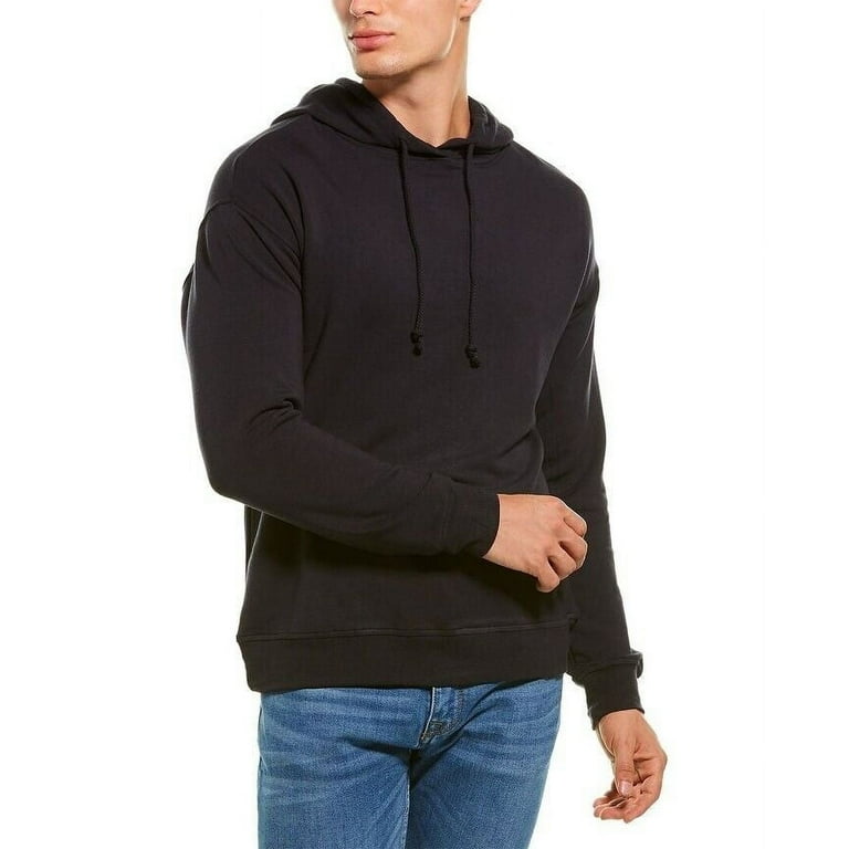 Truth by Republic Men's Drop Shoulder Soft Fleece Hoodie Navy-Size
