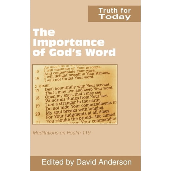 Truth for Today The Importance of God's Word: Meditations on Psalm 119, (Paperback)