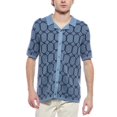 thumbnail image 1 of Truth mens  Crochet Shirt, l, Blue, 1 of 3