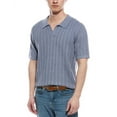 thumbnail image 1 of Truth mens  Texture Knit Polo, m, Blue, 1 of 3