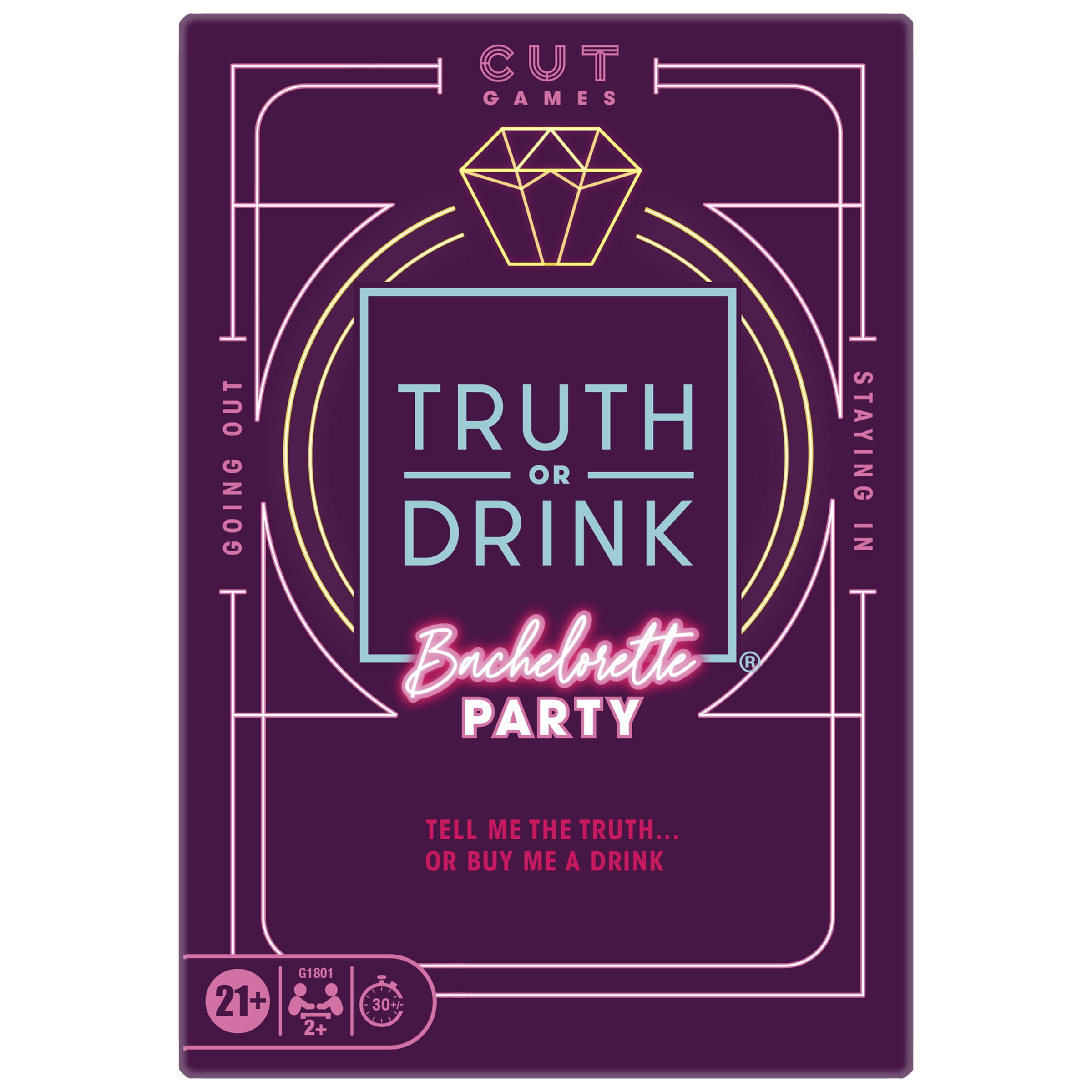 Truth or Drink: Bachelorette Party Edition Game for Adults, White Elephant Gifts, Ages 21 and Up