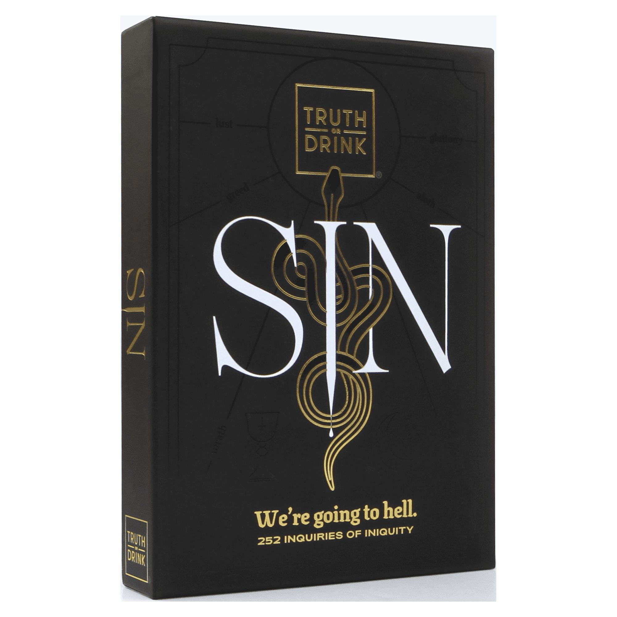 Truth or Drink: Sin Edition | Guilty Pleasures Card Game by Cut