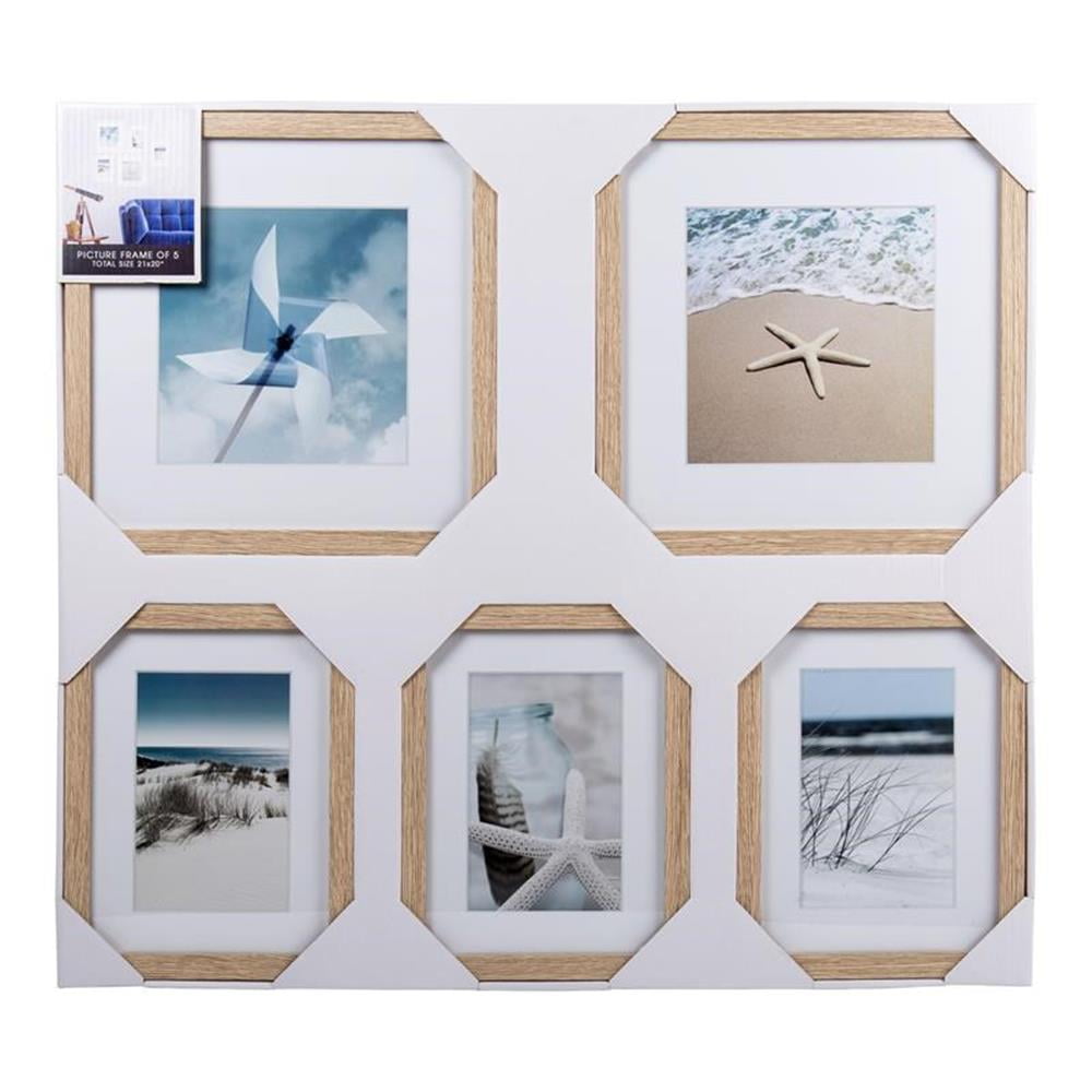 Truu Design 5-Piece Croyd Beautiful Decorative Wood Picture Frame Set