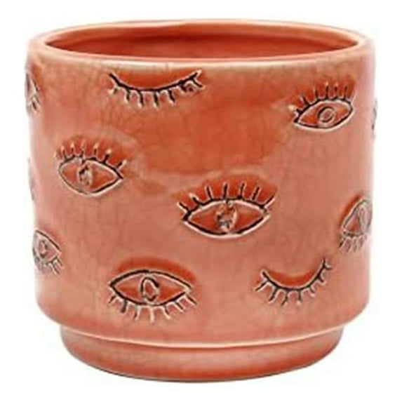 Truu Design Pink Ceramix Eye Planter Vase
