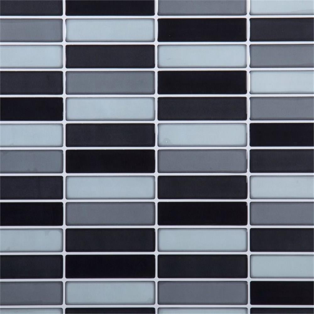 Truu Design Plastic Peel/Stick Backsplash Wall Tile Set Multi-Color (Set of 6)