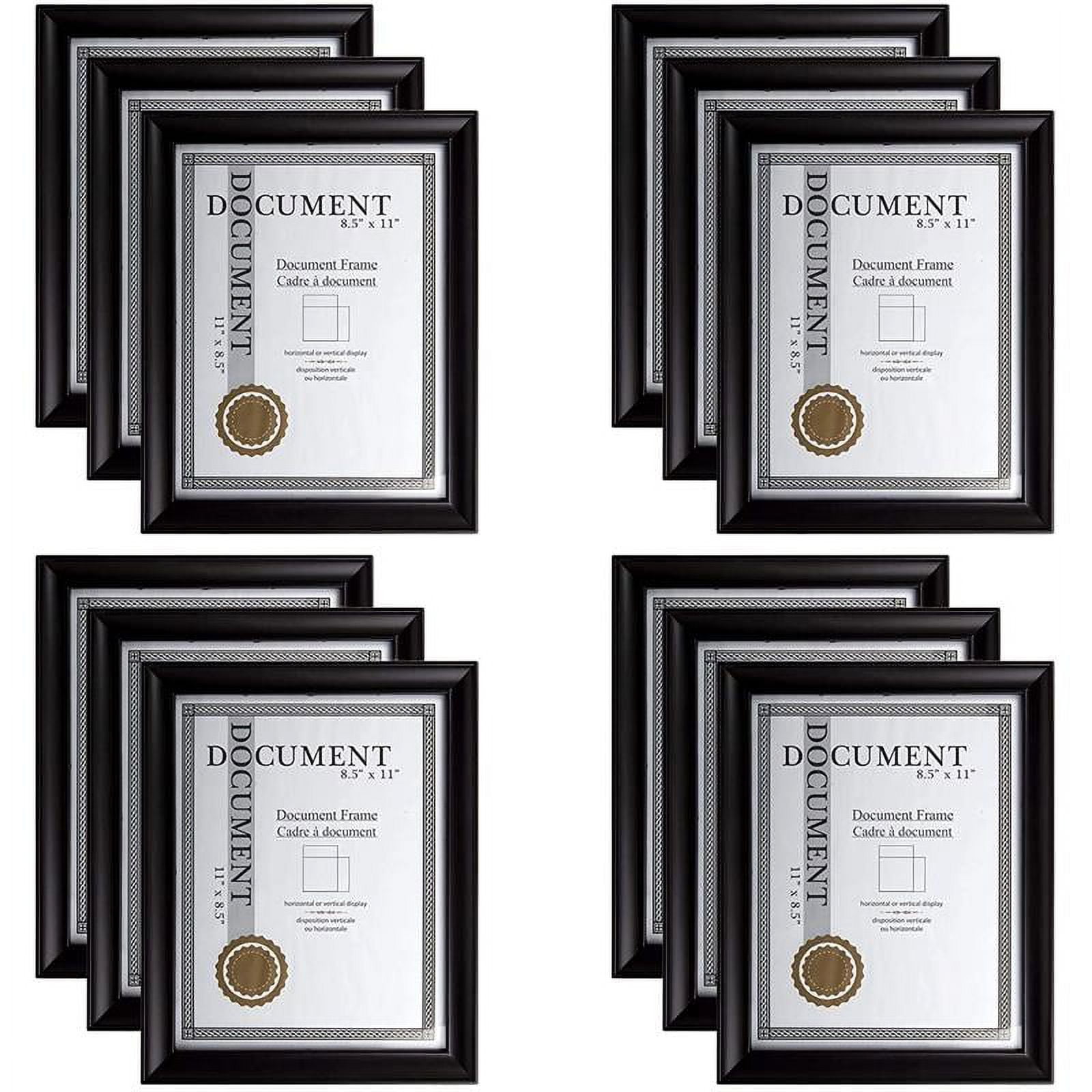 Truu Design Winsted Picture Frame with Acrylic Glass in Black Finish