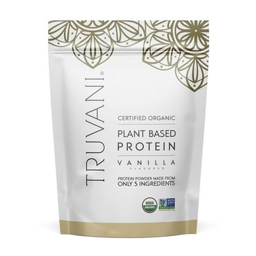 Truvani Vegan Protein Powder - Vanilla Protein Shake Mix, 8.75 oz - 10 Servings
