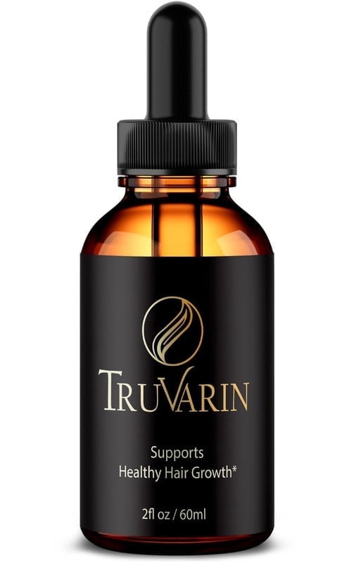 Truvarin Hair Growth Formula, Premium Support Drops For Beautiful Hair, All Natural Liquid Formula for Shine and Healthy Scalp, Official Tru Varin Enriched Spray, Gotas Review (30 Servings)