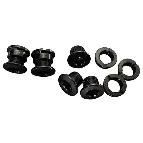 Truvativ 11.6915.016.000 Chain ring bolt kit 4-arm, Triple, Steel/Steel Black