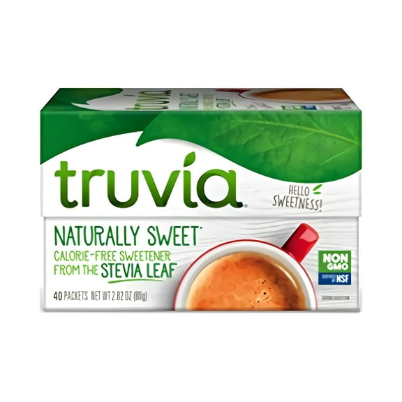 Truvia Natural Stevia Sweetener Packets, (Net Wt. 2.82 oz), 40 Count (Pack of 12)