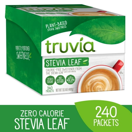 Truvia Original Calorie-Free Sweetener from the Stevia Leaf Packets, 240 Count (16.9 oz Carton)