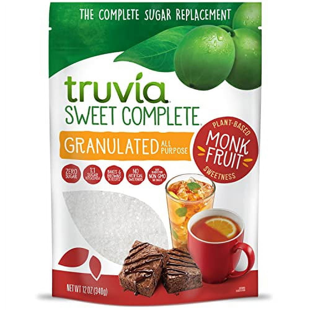 Truvia Sweet Complete Granulated Monk Fruit Calorie-Free Sweetener - 12 oz