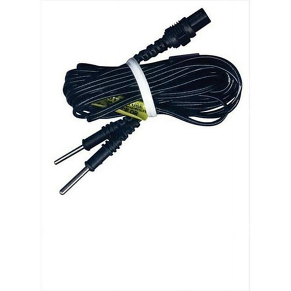 Truwave LWIFBB Zynex Medical 56 in. T - Shaped Lead Wire With Black, Black Pin Ends Fits IF - 8000, IF - 8100, Nexwave, Truwave Plus Units - Black