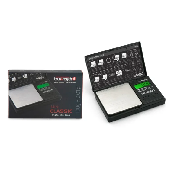Truweigh Digital Kitchen Food Scale For Cooking - Grams & Ounces 100G X 0.01G