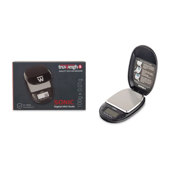 Truweigh Digital Kitchen Food Scale For Cooking - Grams & Ounces 100G X 0.01G