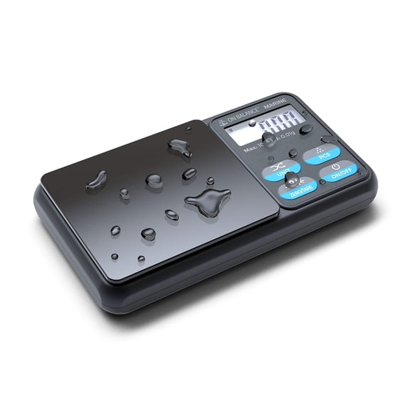 Truweigh Marine Waterproof Digital Scale - (100g x 0.01g - Black) - Washdown IP65 Protection - Waterproof Food Scale - Scientific Digital Scale - Digital Kitchen Scale - Baking Scale