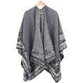 thumbnail image 1 of Truwelby Women Shawl Wrap Open Front Poncho Cape Cardigan Printed Scarf, 1 of 1