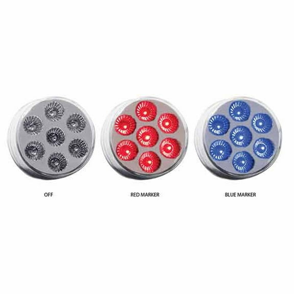 Trux TLED-2XRB - 2 Inch Round Dual Revolution LED Light