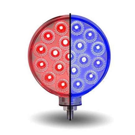 Trux TLED-DFXB Dual Revolution, Double Face Combination, Amber/Red/Blue Led