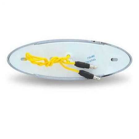 Trux TLED-FGCA Marker Light, Flatline, Clear Amber, Led (32 Diodes)