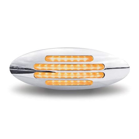 Trux TLED-FX103 - 2 X 6 Inch Amber Marker To Blue Auxiliary Dual Flatline LED Light
