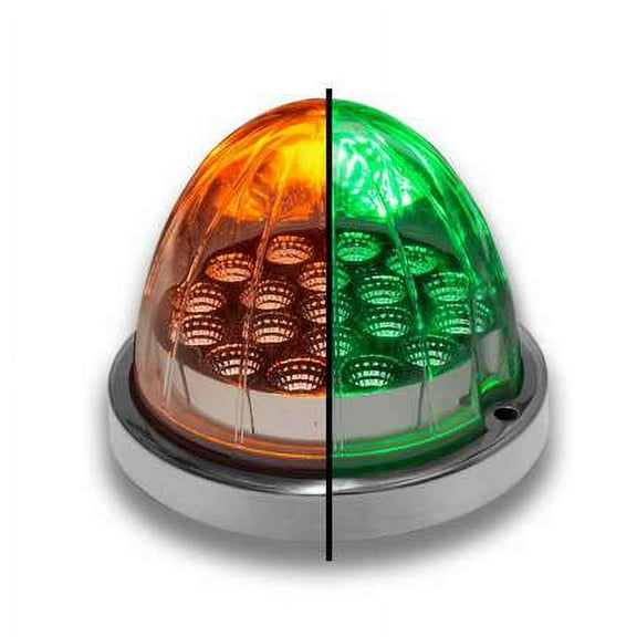 Trux TLED-WXAG Watermelon Led Light, Dual Revolution, Amber/Green, With