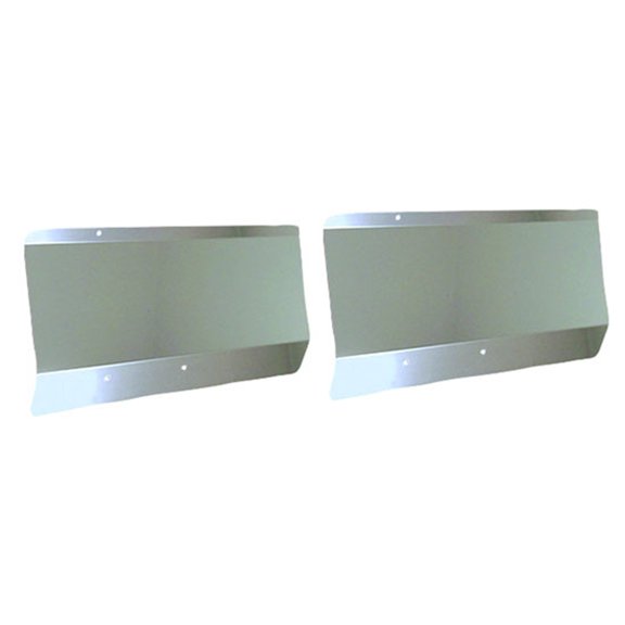 Trux TP-1201  -  Fender Shields Blank Stainless Steel For Peterbilt (Pair)
