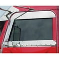 thumbnail image 1 of Trux TP-1437 - 5 Inch Stainless Steel Chop Top Door Window Panels For Peterbilt (Pair), 1 of 3