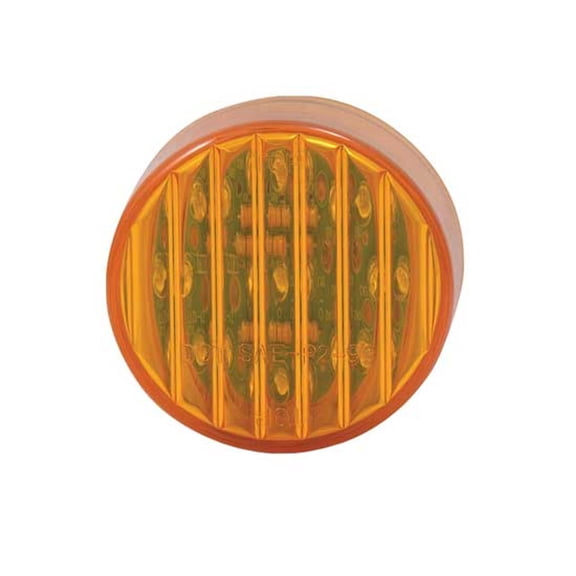 Trux TRX-235  -  2.5 Inch 13 LED Amber Clearance & Marker Light - Amber LED/ Amber Lens