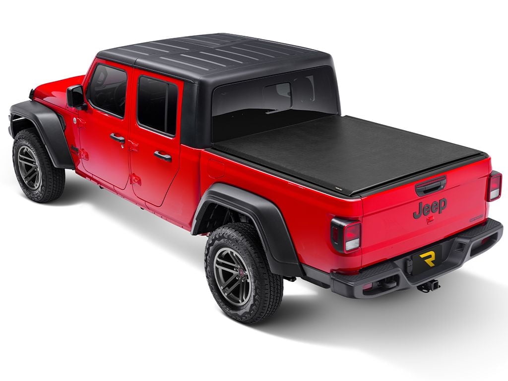 Extang Solid Fold 2.0 Tonneau Cover for 2020-23 Jeep Gladiator (JT) with Trail Rail System Extang Solid Fold 2.0 Tonneau Cover for 2020-23 Jeep Gladiator (JT) with Trail Rail System