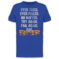 thumbnail image 1 of Try Again, Fail Better T-Shirt Men -Image by Shutterstock, Male Large, 1 of 2