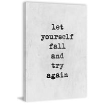 Try Again Painting Print on Wrapped Canvas