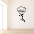 thumbnail image 1 of Try - Cute Penguin Air Balloon Flying Penguin Cute Design Vinyl Wall Art Wall Sticker Wall Decal Home Kids Nursery Room Study Room Kinder Boys Girls Décoration Design Wall Decor Size (20x18 inch), 1 of 3