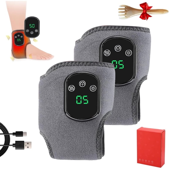 Try Massager Pro Foot Massage, 5 Heat Levels & 3 Vibration Modes, Triple Therapy Foot Massager, Smart Timing Wireless Portable Foot Massager, for Home, Office, Travel