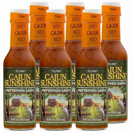 Try Me Gourmet Cajun Sunshine Hot Pepper Sauce, 5 oz - Case of 6