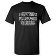 thumbnail image 1 of Try Saying Do I Smell Popcorn After You Fart So Everybody Takes a Deep Breath Novelty Humor Graphic Tee Funny Sarcastic T Shirt Anniversary Gift Hilarious, 1 of 5