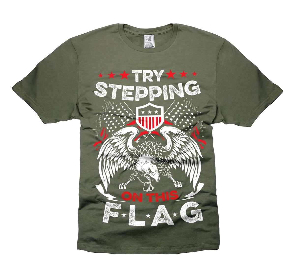 Stepping Flags Try Stepping On This Flag T-Shirt - Walmart.com
