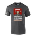 thumbnail image 1 of Try That In A Small Town Country Music Cigarette Pack Back Print Flag Sleeve Mens Short Sleeve T-shirt Graphic Tee-Heather Grey-5xl, 1 of 1