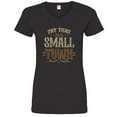 thumbnail image 1 of Try That In A Small Town Country Music Womens V-Neck Short Sleeve T-shirt Graphic Tee-Black-5xl, 1 of 1