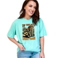 thumbnail image 1 of Try That In A Town T-Shirt Country Music Cowboy Tee Western Graphic Vintage Style Unisex Gift Idea, Unique Country Shirt, Chalky Mint Comfort Colors T-Shirt, XL, 1 of 1