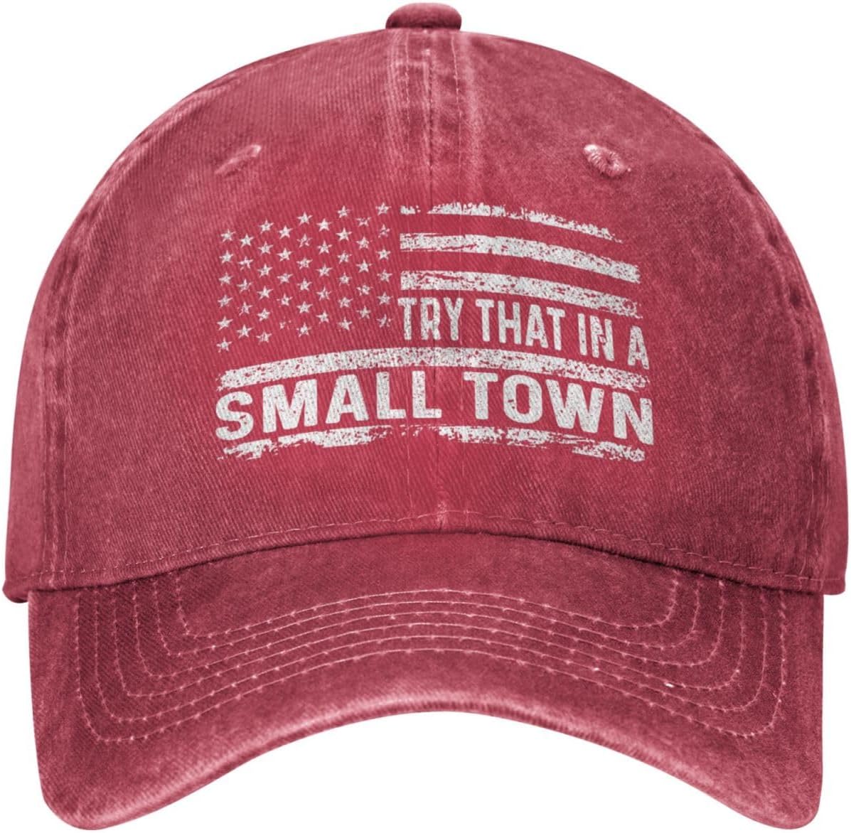 Try That in Small Towns hat Women Baseball Cap Cute Hats