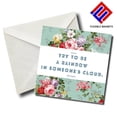 thumbnail image 1 of Try To Be A Rainbow In Someones Cloud. Maya Angelou Inspirational Quote Magnet for refrigerator. Great Gift! By Flexible Magnets, 1 of 4