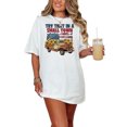 thumbnail image 1 of Try That in a Town Vintage Truck Shirt, Retro Patriotic Shirt Sunflower Pickup Truck Tee, Town Pride Graphic T-Shirt, White Comfort Colors T-Shirt, Small, 1 of 1